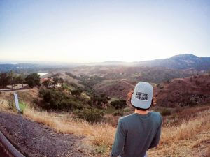 man looking on mountain