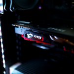 a close up of the inside of a computer case