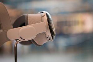 A close up of a camera with a blurry background