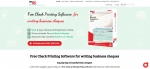Cheque printing software