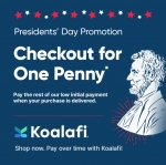 Presidents’ Day Promotion - Checkout for one *Penny