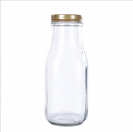 glass milk bottles with lids