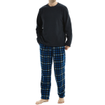 SaneShoppe Mens Long Sleeve Thermal Fleece Pyjama Set .
