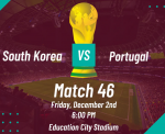 Coréia do Sul vs Portugal Copa do Mundo