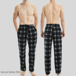 Men’s Bottoms Thermal Fleece Pyjamas Warm Winter Lounge Pant