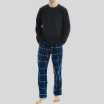Mens Long Sleeve Pyjama Set Luxury Thermal Fleece Pyjamas