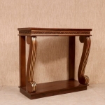 Teak Wood Stylish Curved Wooden Console Table
