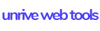 Unrive Web Tools