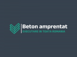 Beton amprentat cu livrare in toata Romania