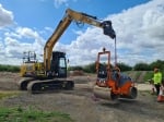 Excavator As A Crane Training