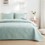 Quilted Embroidery Coverlet