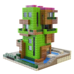 CachitoWorld - 6-Sided Pluggable Building Toys