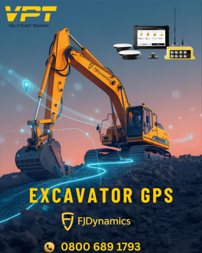 Precision 3D Excavator GPS Control by FJDynamics