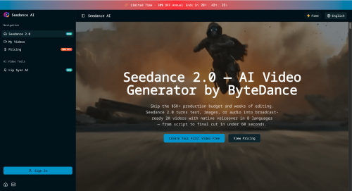 Seedance 2.0: Transform Text to Stunning AI Videos