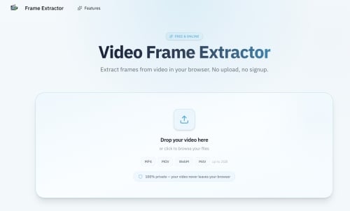 Extract Video Frames Instantly - No Upload Required