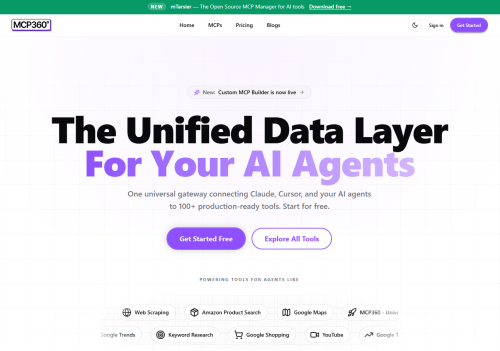 MCP360: Your Unified Gateway to 100+ AI Tools