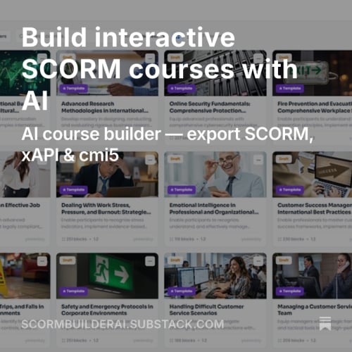 Create SCORM Courses Effortlessly with AI Technology