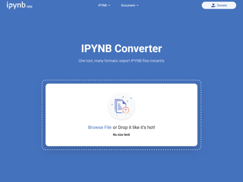 Effortless Jupyter Notebook Conversion - ipynb.app