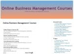 Online Business Management Courses