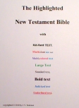 The Highlighted New testament Bible