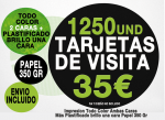 tarjetas de visita baratas 1250 und 35Ã¢ÂÂ¬
