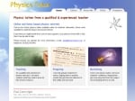 Physics Tutor: A Level one-to-one physics tuition.