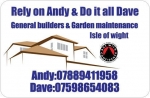 Isle of wight builders- Rely on Andy & Do it all Dave