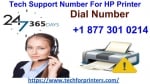 Tech Support Number For HP Printer Dial Free +1-877-301-0214