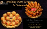 Wedding Plate Decoration in Coimbatore - Sarva Weddings
