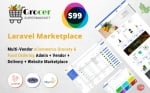 Multi Vendor eCommerce Grocery Laravel Script for $99 only