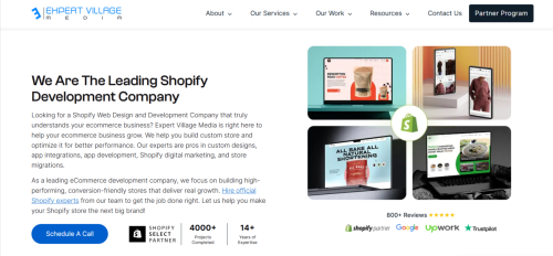 Shopify Web Design and Development Company - Expert Village