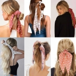 Interesting And Different Ways To Wear Your Scarf Hair Tie