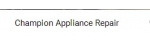 Champion Appliance Repair