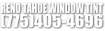 Reno Tahoe Window Tint