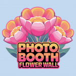 photo booth flower wall