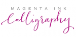 Magenta Ink Calligraphy