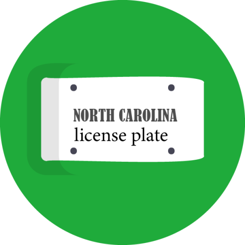 North Carolina License Plate