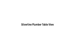 Silverline Plumber Table View