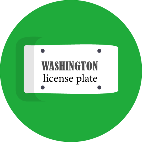 Washington License Plate
